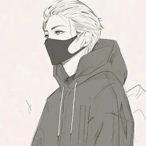 动漫男生手绘线稿