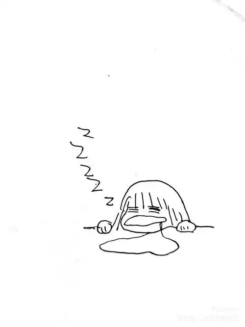 好困_日系q版头像插画表情包原创绘画作品