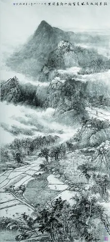 ②徐国雄  和谐山乡入画图  230×105cm