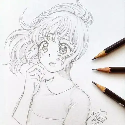 动漫人物线稿图,有点多有点多-女娲智能角色