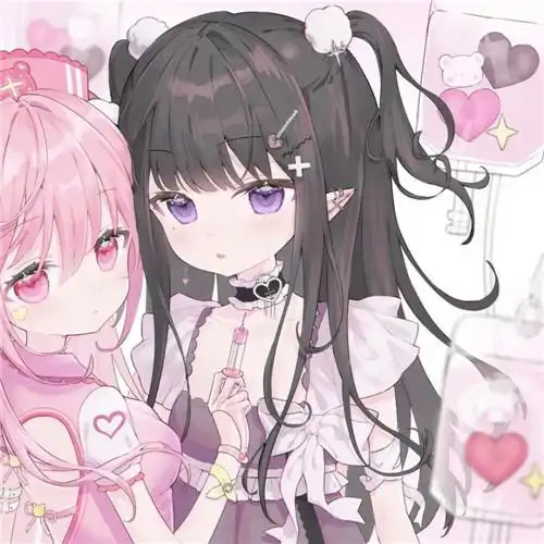 2023闺蜜头像两人动漫超火图片_闺蜜姐妹女生头像_头像屋