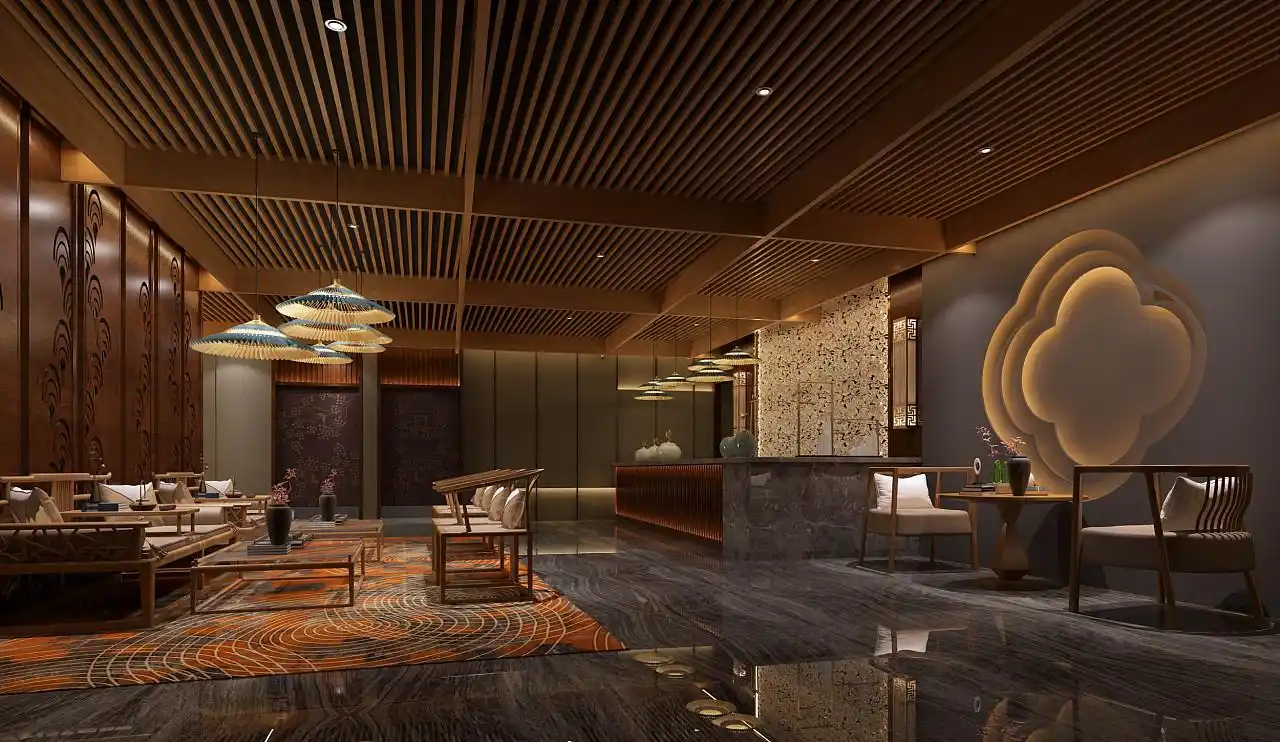 高端足浴会所装修效果图,足疗店装修,会所装修效果图