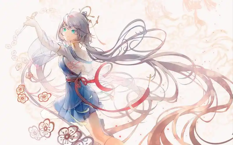 洛天依の动态壁纸·插画:华风夏韵,洛水天依