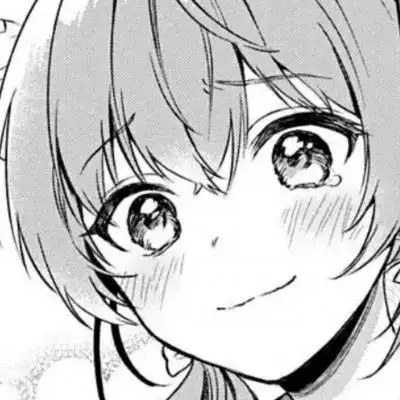 沫兮 可爱二次元黑白漫女生头像