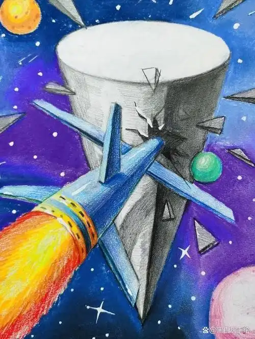 趣味创意素描作品