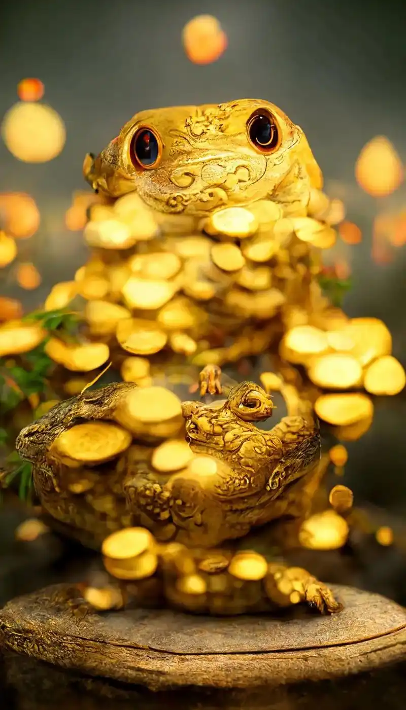 金蟾吸jin,日进斗jin!#壁纸分享 #手机壁纸 #ai绘 - 抖音