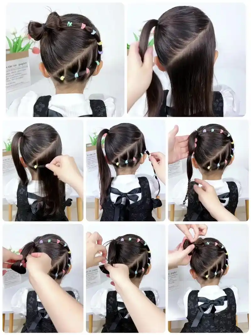 六一儿童节穿公主裙当然要配公主发型啦!