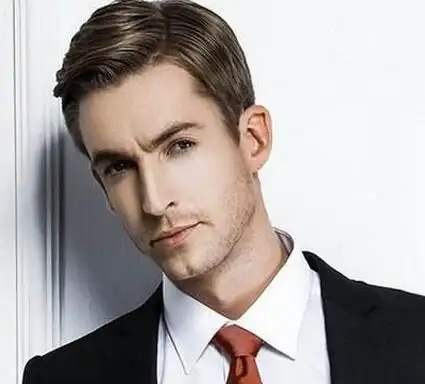 成功男士的商务短发发型设计图片