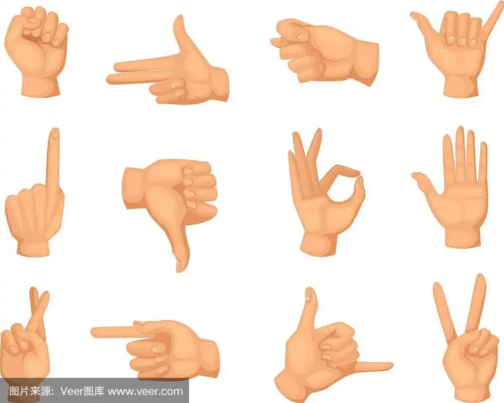 不同的手势图片