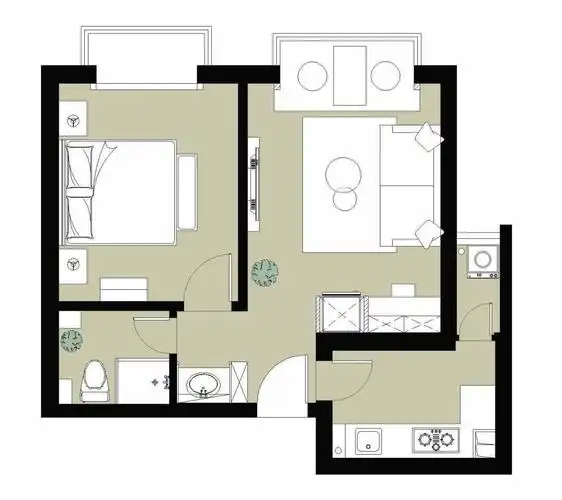 民宿风的一居室,以清新舒适为基调,每天都像是在度假|民宿|两个人|度