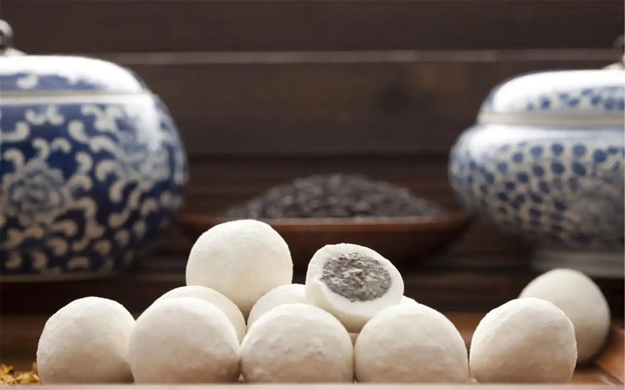 元宵节必吃的美味诱人汤圆高清电脑桌面壁纸下载第一辑