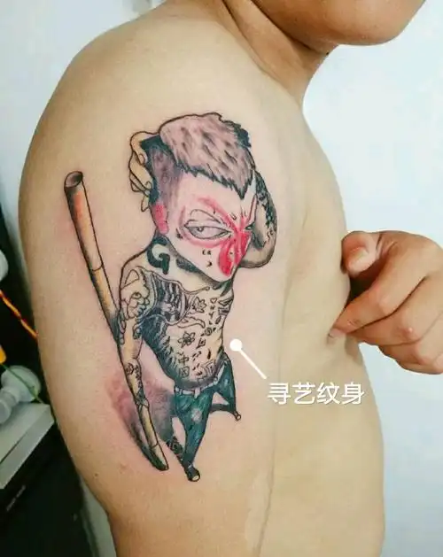 社会猴纹身图片