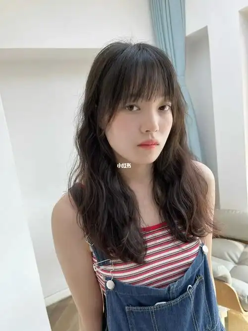 细软自然卷烫发自然吹干