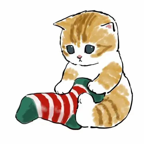 微信流行好看的圣诞猫咪头像,动物头像图片-回车桌面