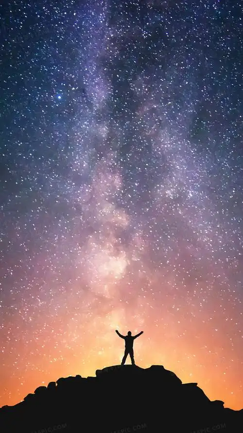 抽象渐变星空h5背景