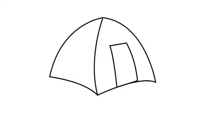 帐篷简笔画 帐篷简笔画怎么画