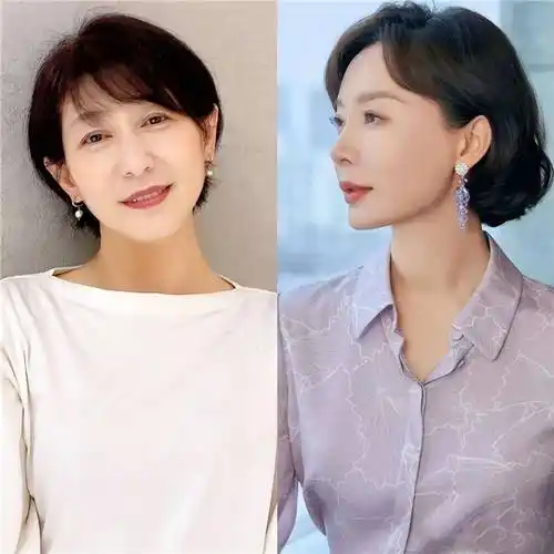 头发不过肩,穿衣得体,老年状态依然优雅时髦_女性_发型_刘海