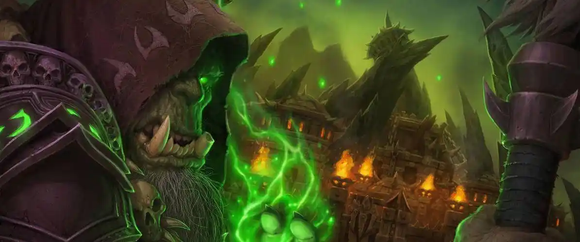 魔兽世界古尔丹游戏带鱼屏壁纸