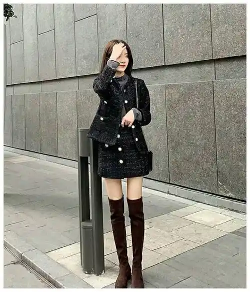 原创冬季过膝长靴怎样穿才显高又好看你们知道正确的搭配方法吗