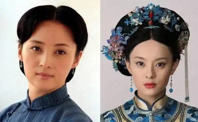 这张是孙俪与蒋勤勤的对比图,确实在某一些角度完美撞脸,看的小编一脸