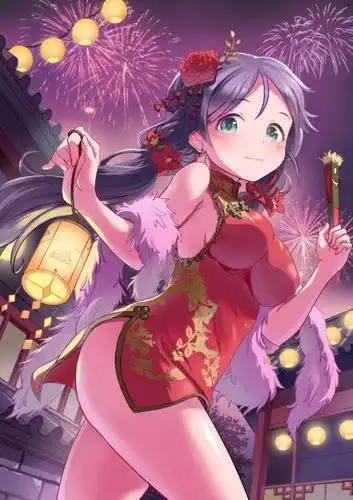 动漫二次元同人lovelive东条希旗袍