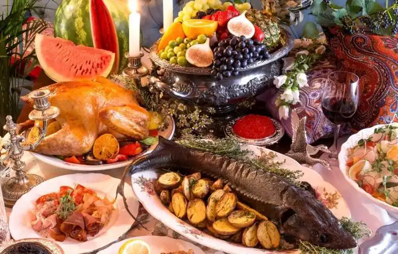 丰盛的西式大餐,高清图片,美食-回车图片