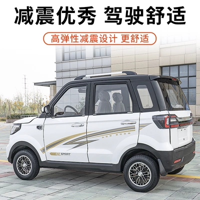 四轮车成人家用小型电动车油电两用新能源电瓶车轿车售价￥2000累计