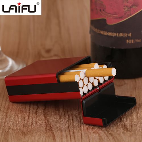 高档烟盒20支装超薄男士女士自动弹盖创意香菸盒直接装软包专用