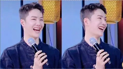 王一博理寸头录《天天向上》,看上去像18岁少年,笑起来好可爱!