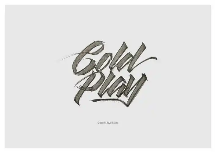 近期英文手绘字体