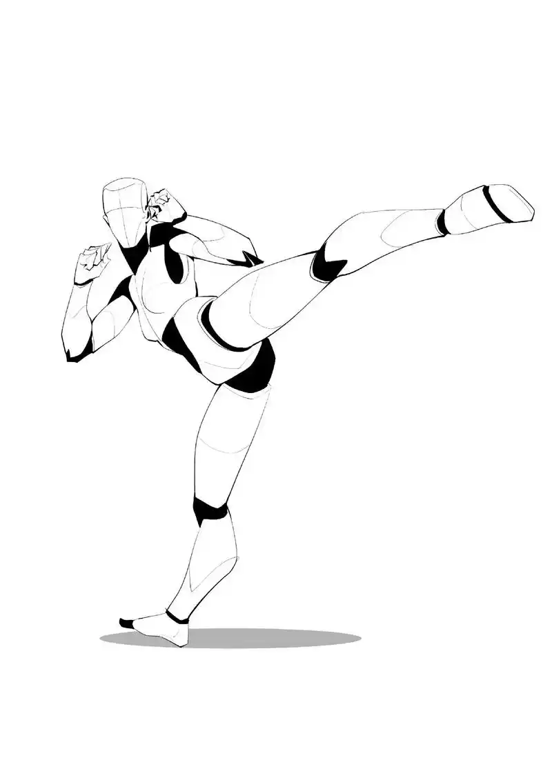 人体动态速写～简化人动态画法适合新手练.#速写 #绘画素材 - 抖音