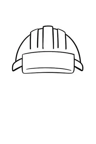 🎨安全帽简笔画✨