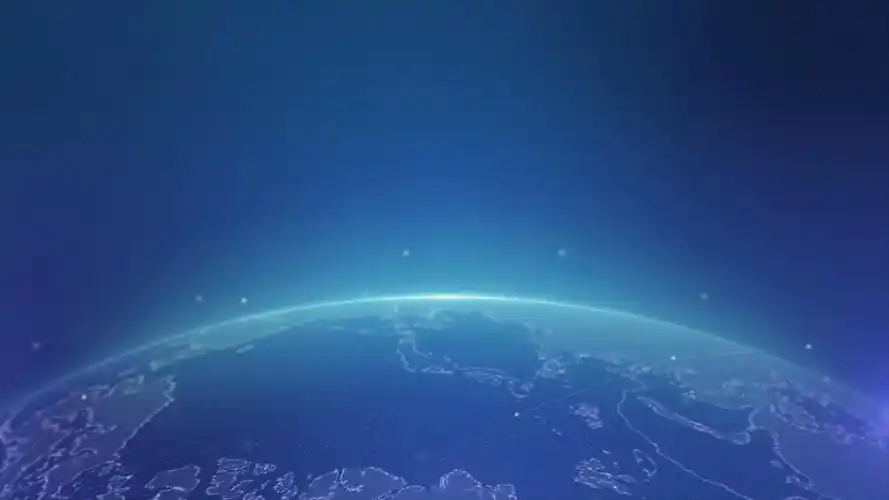 4k蓝色科技感地球背景科技背景