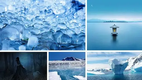 比如常见的冷色有:蓝,白,青色,紫色.