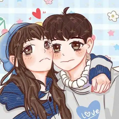 卡通人物头像情侣头像