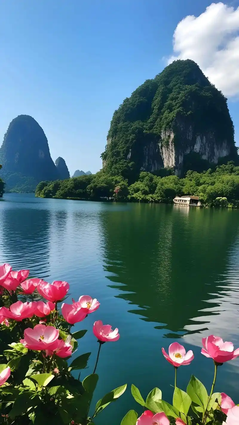 桂林山水.动听的歌声,美丽的风景#烟雨桂林宛若仙境 #原创视 - 抖音