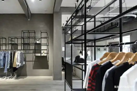 国潮风服装店面店铺装修效果图