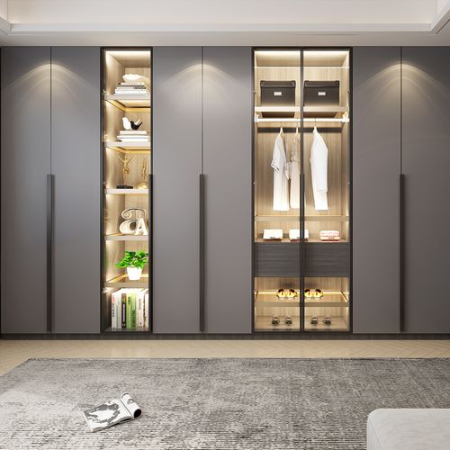 上海全屋定制简约现代主卧室订衣柜