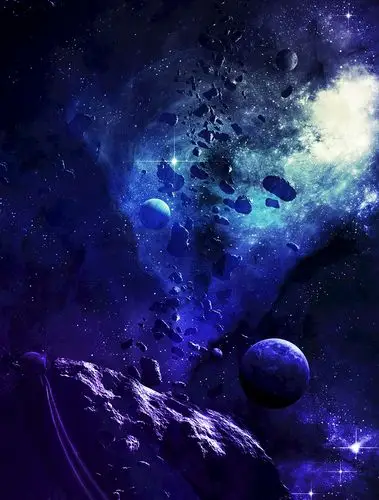 2-2宇宙星空 星球天顶大型壁画