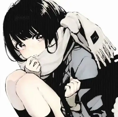 动漫头像丨日系漫画风黑白动漫头像