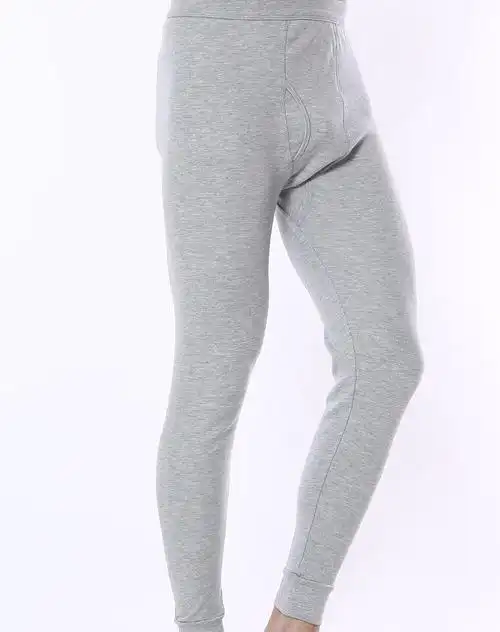 男款中麻灰棉毛裤