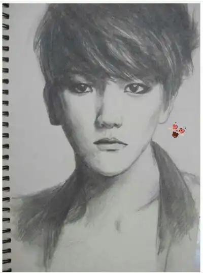 边伯贤绘画素描