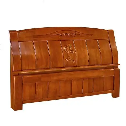 实木床头板简约现代1.8米1.5米双人床头中式2床靠背橡木白茬定制