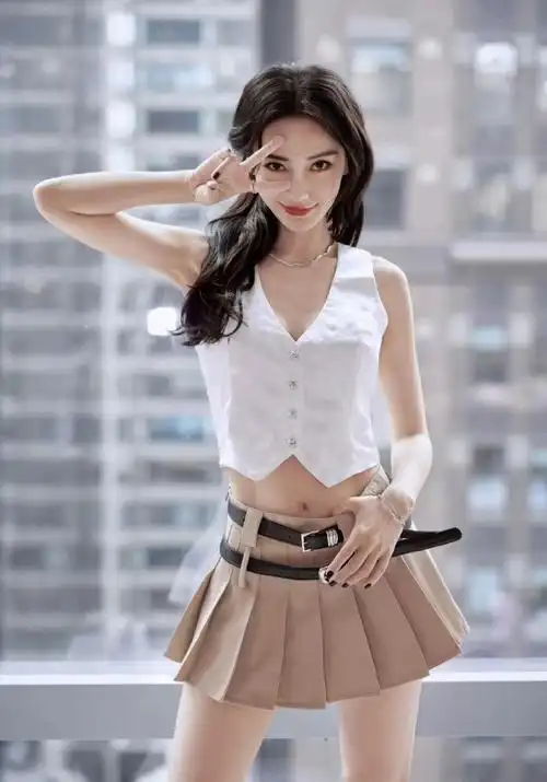 angelababy的腹肌##angelababy美式热辣风随拍