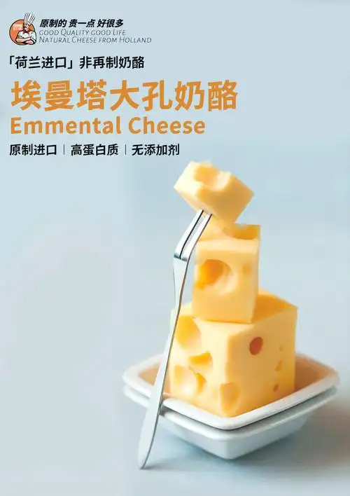 贝斯隆 荷兰进口原制大孔奶酪块拉丝芝士干酪1kg即食烘焙 1000g【图片