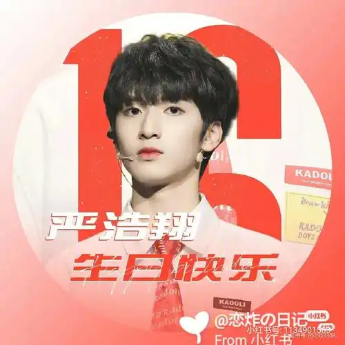 严浩翔的生日应援头像