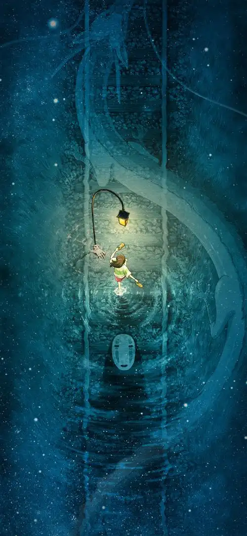 宫崎骏动漫插画手机壁纸