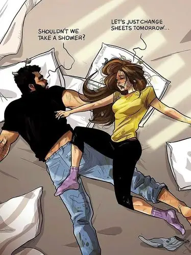 硬汉用漫画吐槽夫妻日常囧生活网友们却赞个不停是我老婆没错