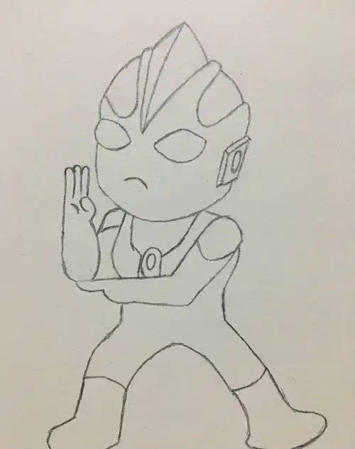 初代奥特曼简笔画初学者教程画银河奥特曼简笔画