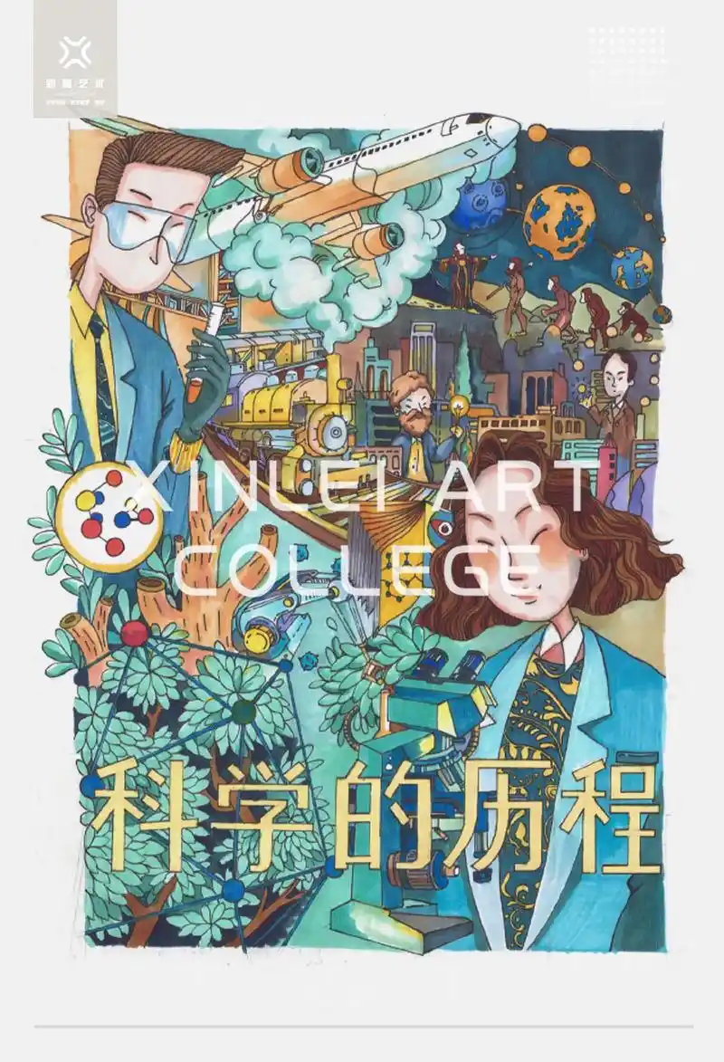 学习和临摹大量优秀的海报招贴手绘作品, - 抖音